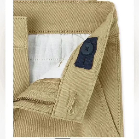 Boys Uniform Stretch Skinny Chino Pants - Flax - Picture 2 of 4